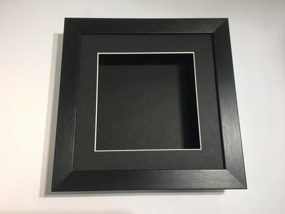 10 x 10 3D Deep Display/Basteln/Gießrahmen Schwarz - Wählen Sie aus 6 Montagefarben