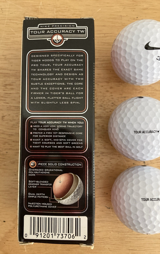 NEW Nike Precision TOUR ACCURACY TW Tiger Woods Collectible Vintage 3 BALLS RARE - Picture 10 of 19