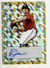 2022 Leaf Perfect Game Pre-Prod Gold Marble Autograph MA-BK1 Barrett Kent 1/1