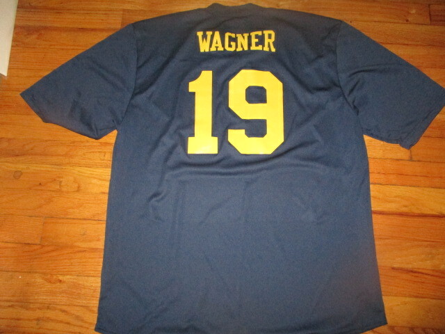 Team Issued MICHIGAN BASKETBALL #19 Moritz Wagner Warm Up Shirt Large A4 MOE