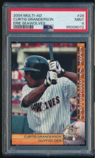 2004 Multi-Ad Erie SeaWolves #28 Curtis Granderson XRC rookie PSA 9 highest pop1