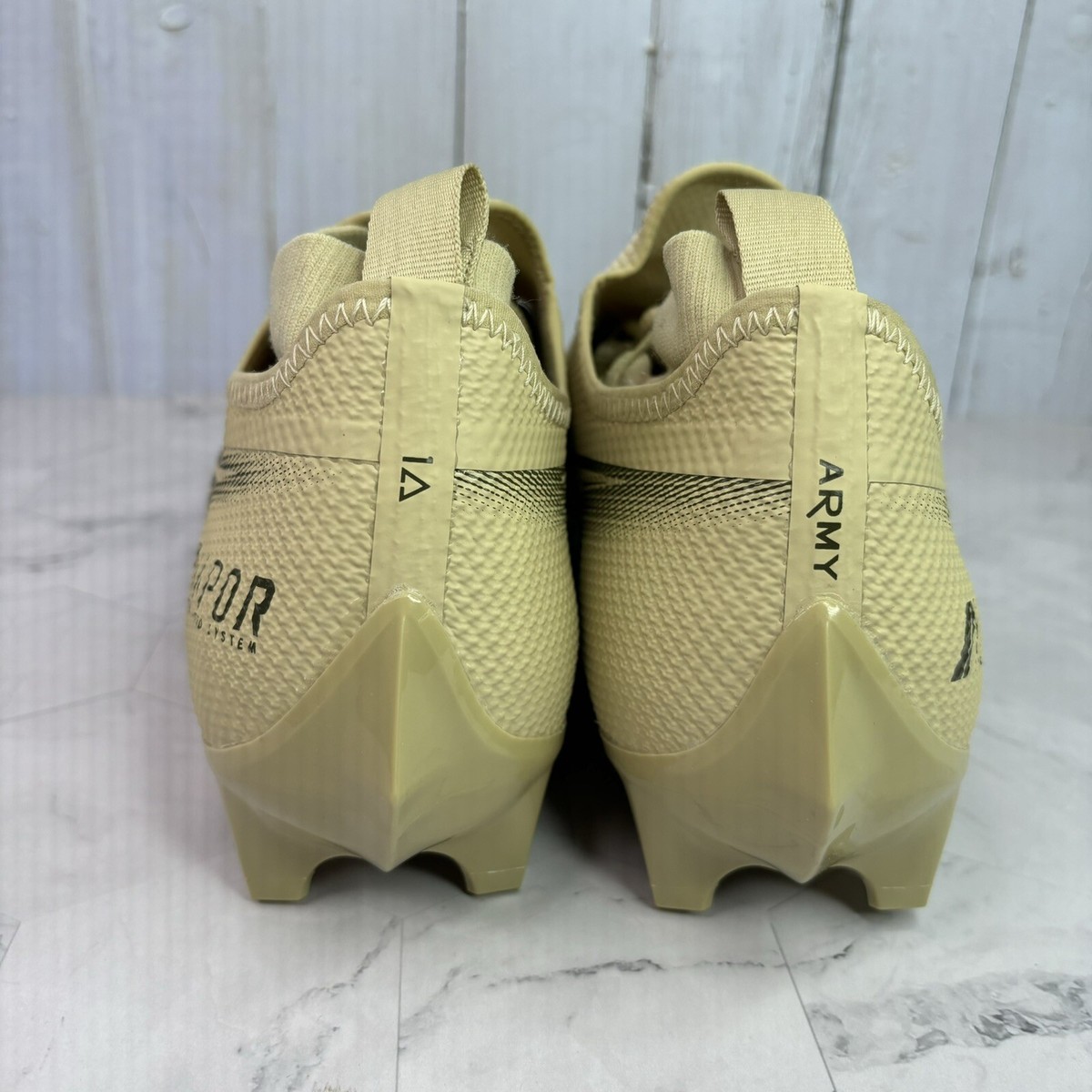 Mens Sz 10.5 Cleat Nike Vapor Edge Pro 360 SMU Army Black  display picture 2