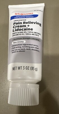 CASE OF 44 Lidocaine 4% Pain Relieving Cream, Maximum Strength 3oz Exp 05/26