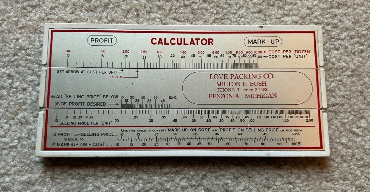 SLIDE RULER VINTAGE 10 Inch SLIDER RULER Made In U.S.A - Foto 4