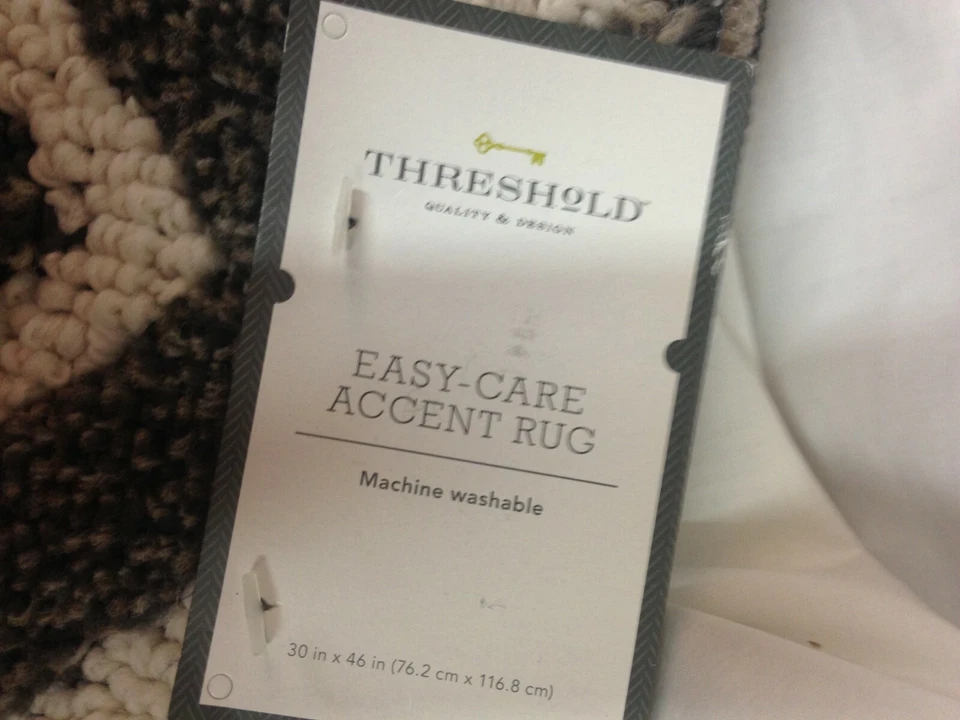 30" X 46" Carthage Geo Easy Care Rug Gray - Threshold - Image 3 of 3