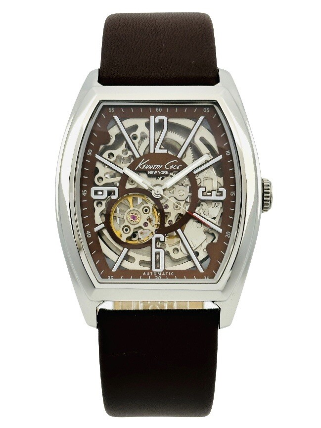 Kenneth Cole New York KC1774 Men's Brown Automatic Skeleton Luxury