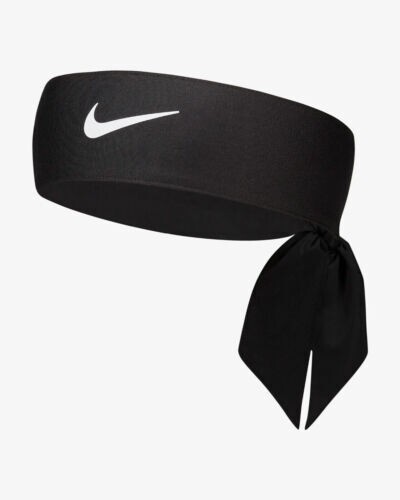 Nike DRI FIT Head Tie Headband Flags Swoosh Tennis Badminton Adjustable New