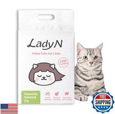 Lady N Pellet Tofu Cat Litter, Strong Clumping, Ultra Absorbent Natural Litte
