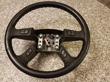 ✅ OEM Black Leather Steering Wheel silverado Chevy GMC