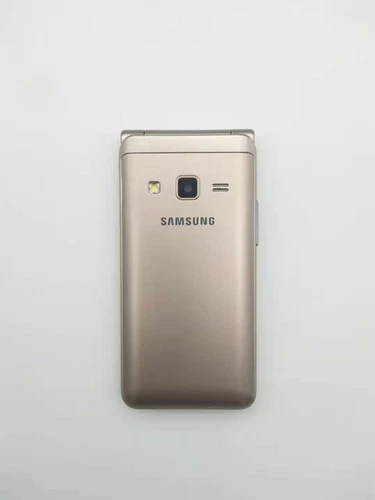 Samsung Galaxy Folder SM-G1600 Golden 2G RAM 16GB ROM 3.8" Android Flip Phone US - Picture 15 of 19