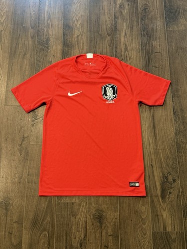 Nike South Korea National Team Jersey Mens Small Red Soccer Authentic KFA 2018