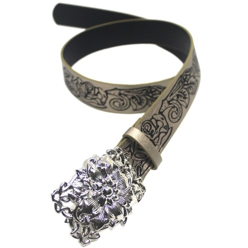 Wear Resistant Adult Belts with Stereo Flower Buckle Fashion Enthusiasts PU Belt - Picture 9 of 9