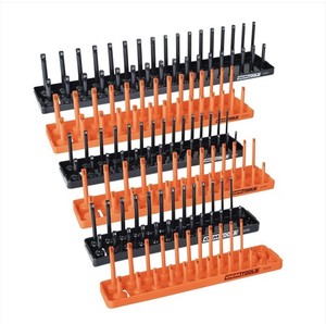 OEMTOOLS 22418 Socket Organizer Set, 6-Piece Holder Set. Orange And Black.