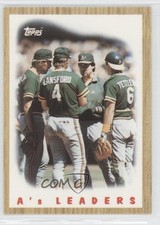 1987 Topps Team Leaders Tiffany Oakland Athletics Carney Lansford #456 HOF 9ap