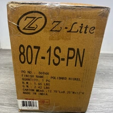 Z-Lite 807-1S-PN Emily 26" Tall Wall Sconce - Polished Nickel