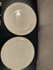 DINNER PLATE white HOMER LAUGHLIN FIESTA WARE 10.5" set of 2