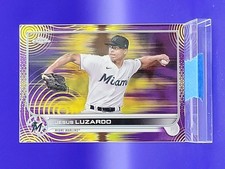 Jesus Luzardo 2022 Topps Chrome Purple/Yellow Sonic Refractor SP #/299 🔥Marlins