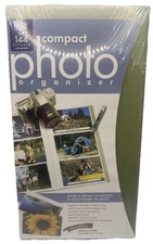 Porta View Compact Photo Organizer 144 Protective Photos Case Archival GREEN