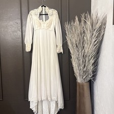 Vintage Bridal Dress Lace Ivory AAXG 08375