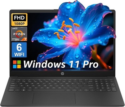 HP 15.6'' Business and Study Laptop, Ryzen 7 7730U, Up to 64GB RAM 2TB SSD, Win11