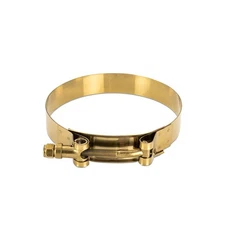 Mishimoto MMCLAMP-35GD Stainless Steel T-Bolt Clamp, 3.5", Gold