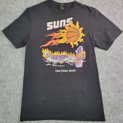 Gildan Phoenix Suns The Final Shot Graphic Black Cotton T-Shirt Sm Short Sleeve 