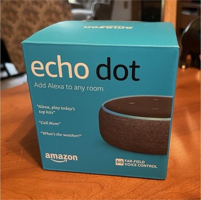 Amazon Echo Dot (3rd Gen) Blue Smart Speaker Alexa Wi-Fi Bluetooth Line Out
