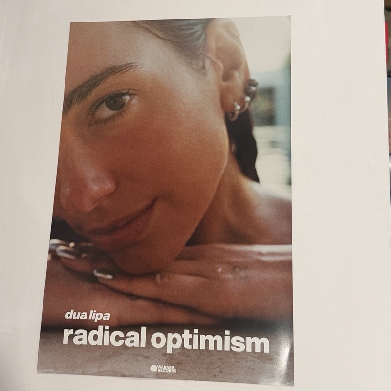 Dua Lipa Radical Optimism 11x17 Double Sided Promo Poster Warner Records RARE