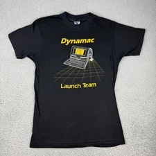 Vintage Dynamac Shirt Mens Medium Computer Launch Team Golden Colorado 80s Tee