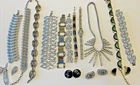 Vintage Silver Costume Jewelry SarCov Coro Monet Garne Lisner Mixed Lot 16