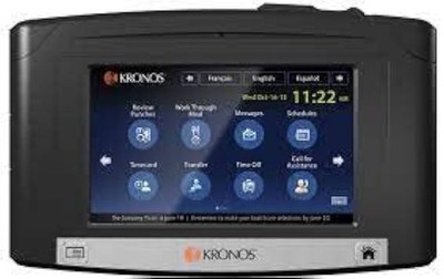 Kronos InTouch 9100 Time Clock Terminal with Cables, Model 9100, MPN 8609100-008