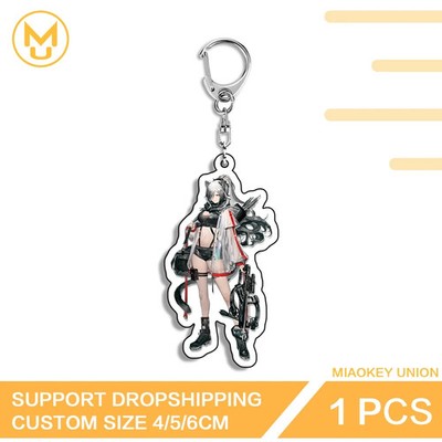 Arknights Peripheral Double Sided Keyring Accessories Amusing Jewelry
