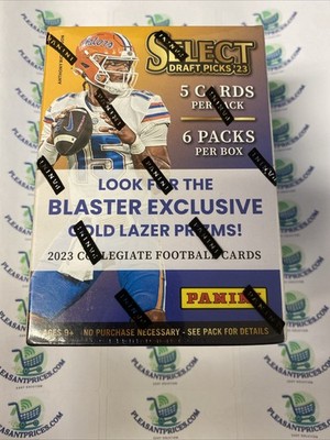 2023 Panini Select Draft Picks Football Factory Sealed Blaster Box 6 Packs