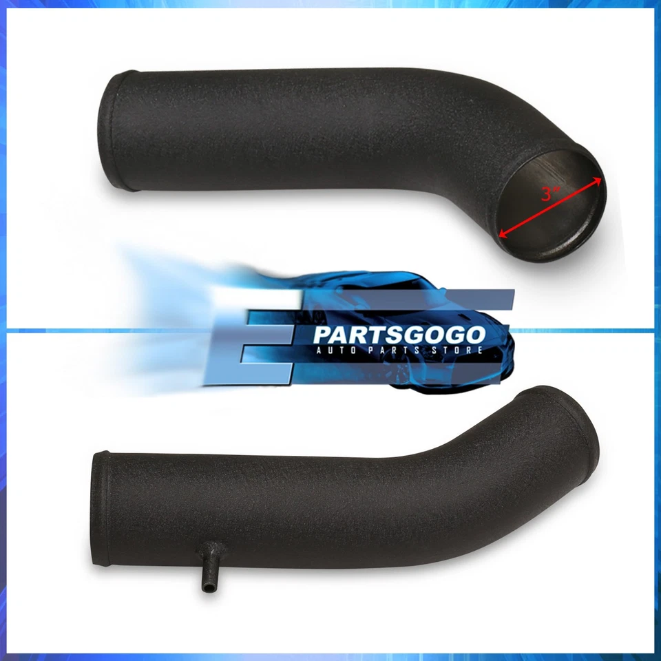 For 91-99 Mitsubishi 3000GT Stealth Black Cold Air Intake Piping System + Filter - Image 3 of 4