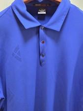 Nike Tiger Woods Collection Polo Shirt Mens XL Blue Dri-Fit Golf Stretch