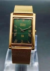 Vintage Seiko Slim Quartz Men's Gold Plated Watch Roman Dial Dress Classic