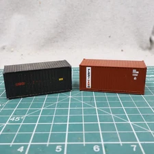 20ft Sea Cans Conex Shipping containers ho scale for model train layout