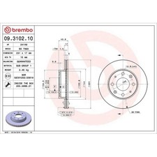 Disque de frein Honda INSIGHT