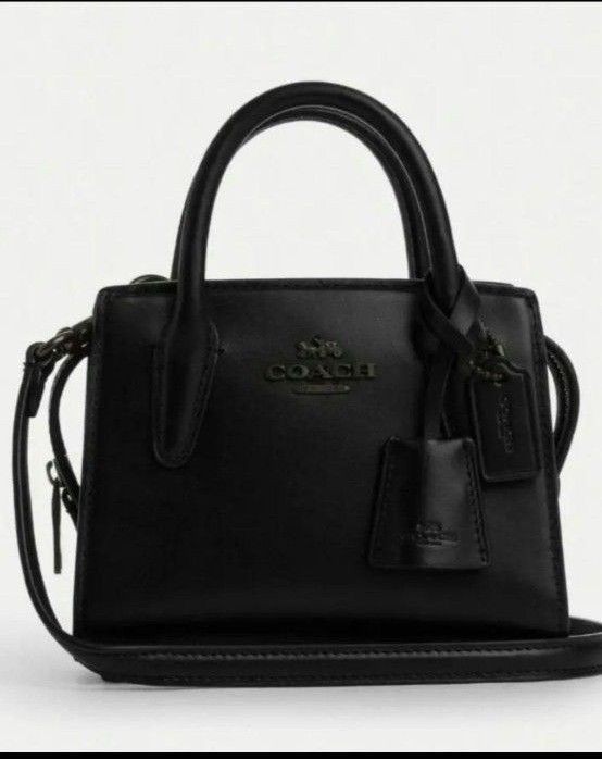Coach Andrea Mini Carryall Shoulder Bag in Black - Brand New