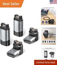 4-Pack USB C Charger Adapters for Garmin Watches   L-Shape  Straight Connectors