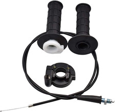 7/8" 22Mm Twist Throttle Accelerator Handle Grips and Cable Set Compatible with