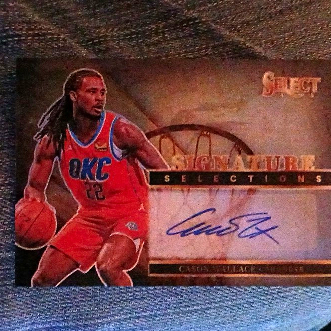 Panini 2024-25 Select Signature Selections Cason Wallace #SS-CAS Auto Thunder