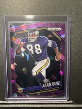 2025 Prizm Black Alan Page Purple Cracked Ice /149
