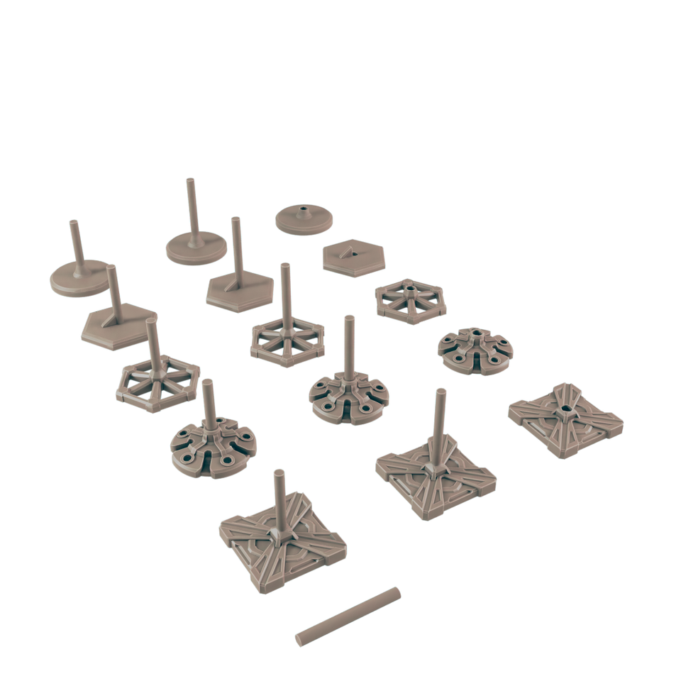 Lot De 7 Terminaux Et Consoles Sci-Fi – Impression 3D, échelle 28-32 Mm, Décors Pour Wargames 40K/Kill Team/Stargrave