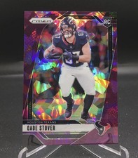 Panini Prizm Cade Stover Purple Ice Prizm Rookie #318 /225 Houston Texans NFL