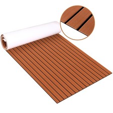 EVA Foam Teak Floor Decking Sheet 94.5''x36'', Non-Skid-Self-Adhesive Floorin...