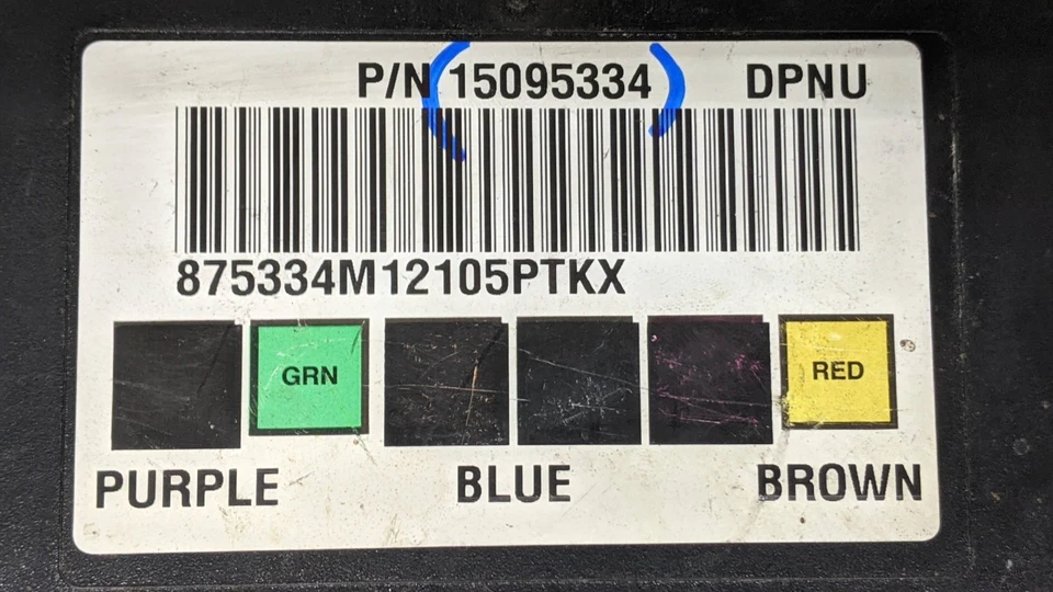2000 2001 2002 GM BCM PROGRAMMED TO VIN 15095334 BODY CONTROL COMPUTER MODULE - Image 2 of 2