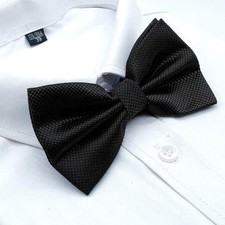 Men Ties Black Party Wedding Bow Tie Black Bowknot Bowtie Accessories