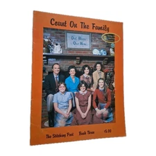 Vintage 1980 Count On The Family Counted Cross Stitch Booklet Leaflet Patterns