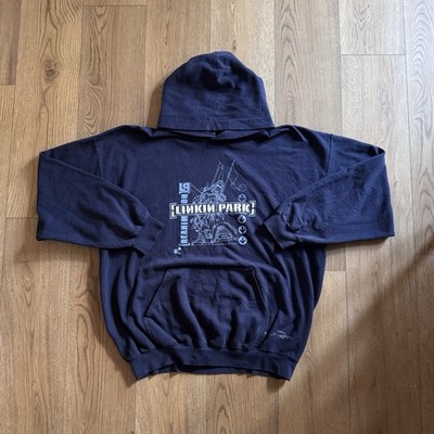 Vintage Linkin Park Reanimation Tour Navy Mens XL Hoodie 2002 Band